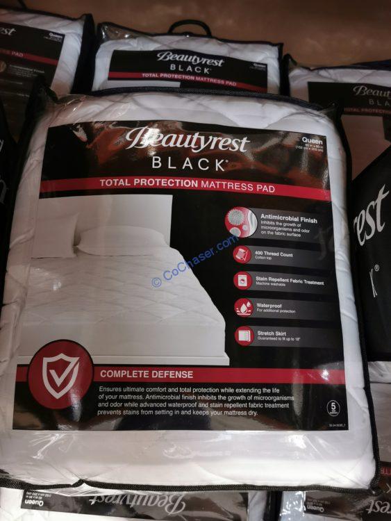 Beautyrest Black Total Protection Mattress Pad, King or Queen