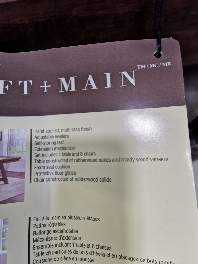 Costco1356511CraftMainBrookwood9pieceDiningSet5 CostcoChaser