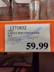Costco-1371832-OXO-SoftWorks-9-Piece-POP-Container-Set-tag
