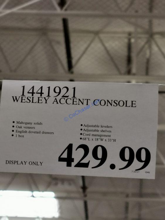 Pike & Main Wesley Accent Console, ModelP0113 CostcoChaser