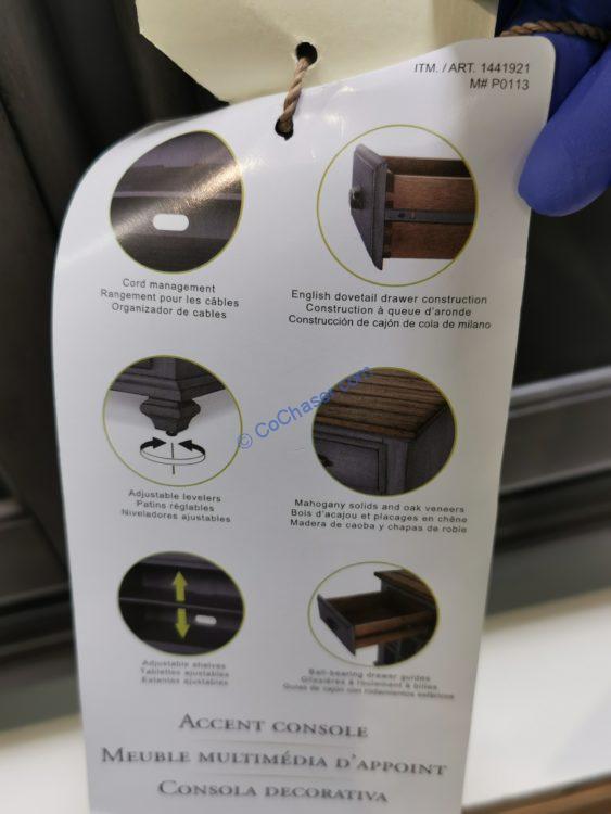 Pike & Main Wesley Accent Console, ModelP0113 CostcoChaser