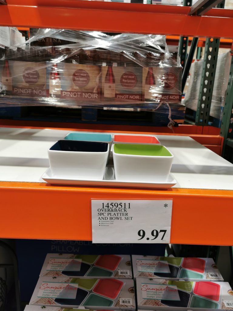 Over and Back 5piece Summertime Platter and Bowl Set CostcoChaser
