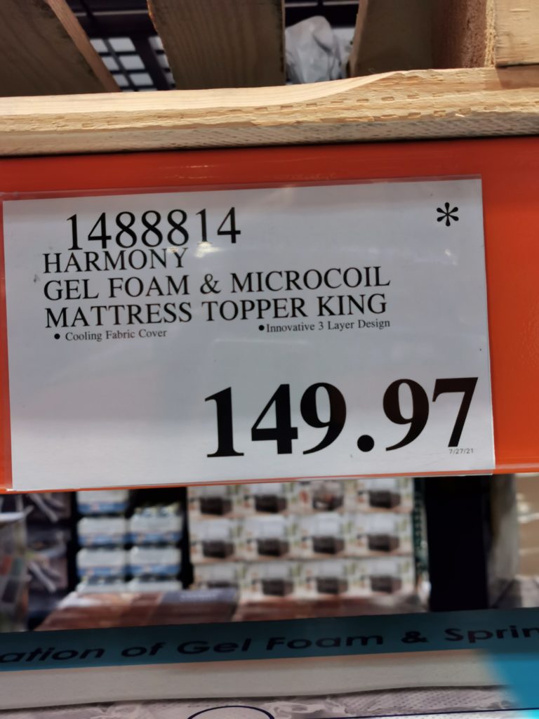 Costco14888141488813Harmony3layerGelFoamMicrocoilCooling