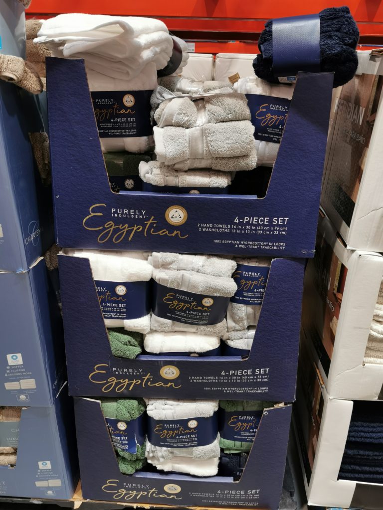 Purely Indulgent Egyptian 4PK Set Assorted Colors CostcoChaser