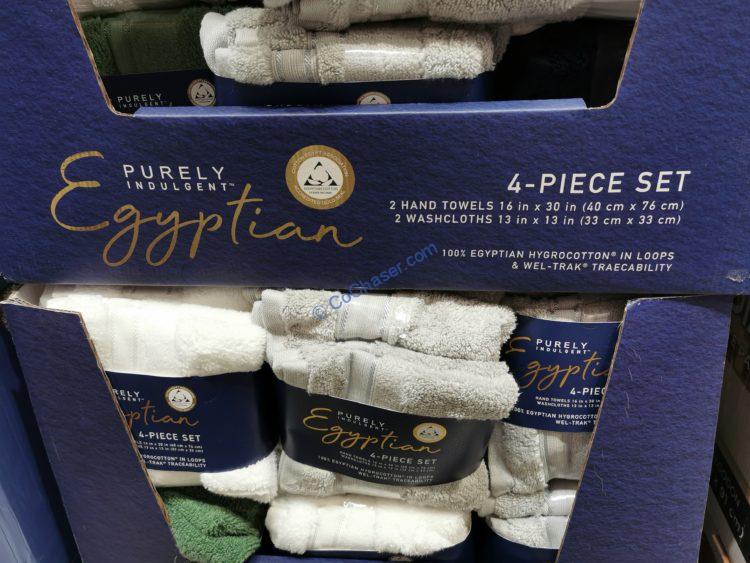 Purely Indulgent Egyptian 4PK Set Assorted Colors CostcoChaser
