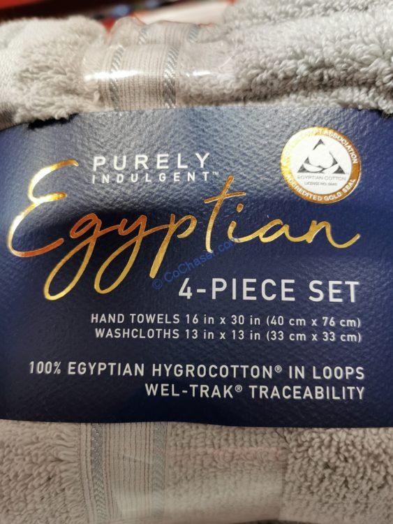Purely Indulgent Egyptian 4PK Set Assorted Colors CostcoChaser