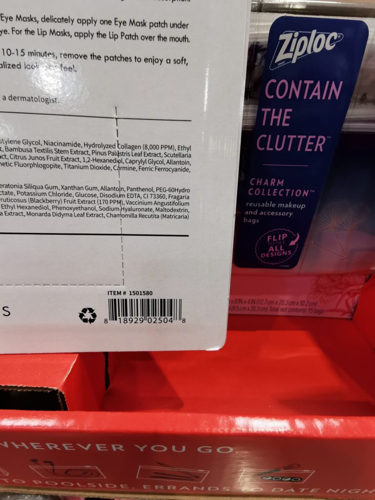 Costco1501580LAPCOSCollagenEyeMasksLipSetbar CostcoChaser