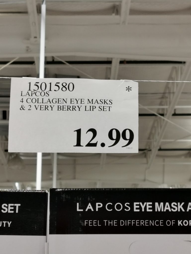 Costco1501580LAPCOSCollagenEyeMasksLipSettag CostcoChaser