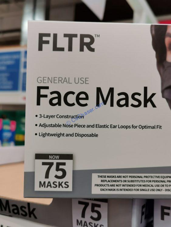 FLTR General Use Mask 75CT, Blue or Black CostcoChaser