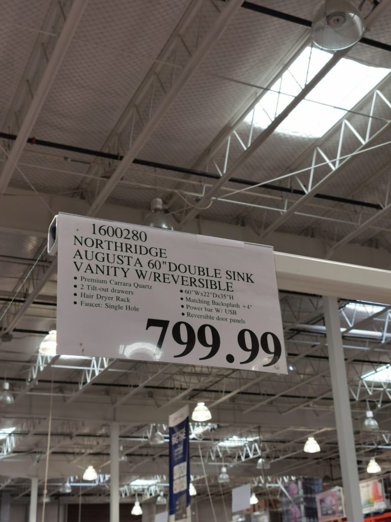Costco1600280NorthridgeAugusta60DoubleSinkVanitytag CostcoChaser