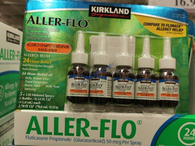 Kirkland Signature Aller-Flo. Nasal Spray, 5 x 120 Spray (50MCG)