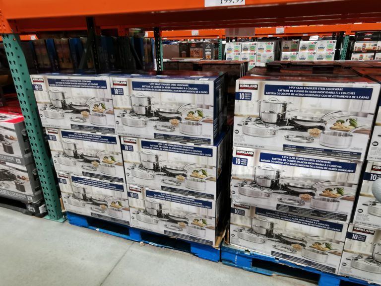 Costco1119338KirklandSignature10piece5plyCookwareSetall