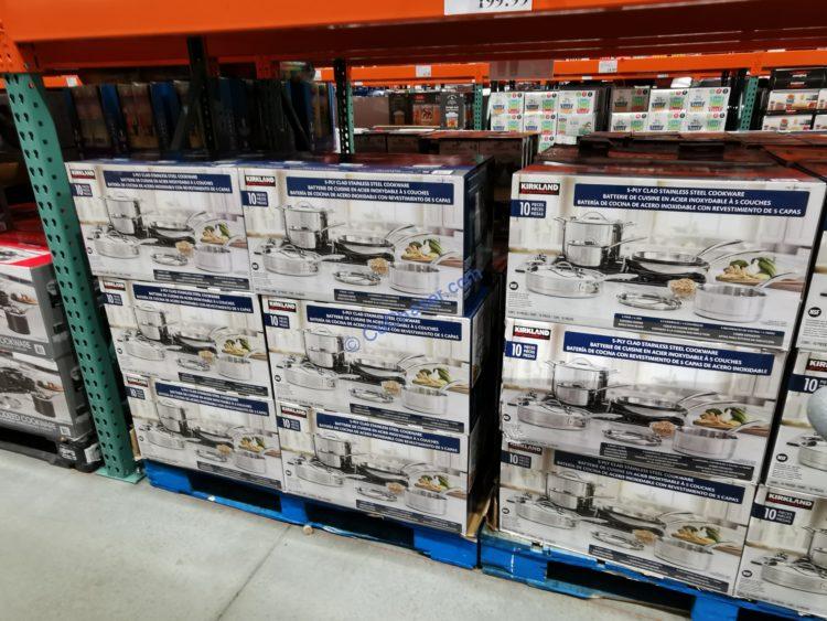 Costco1119338KirklandSignature10piece5plyCookwareSetall
