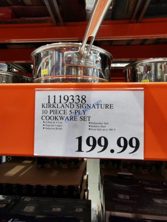 Kirkland Signature 10piece 5ply Cookware Set CostcoChaser