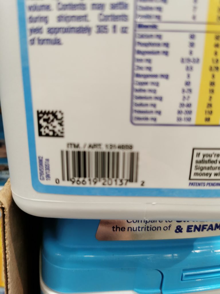 Costco1314659KirklandSignatureProCareNonGMOInfantFormulabar (2) CostcoChaser