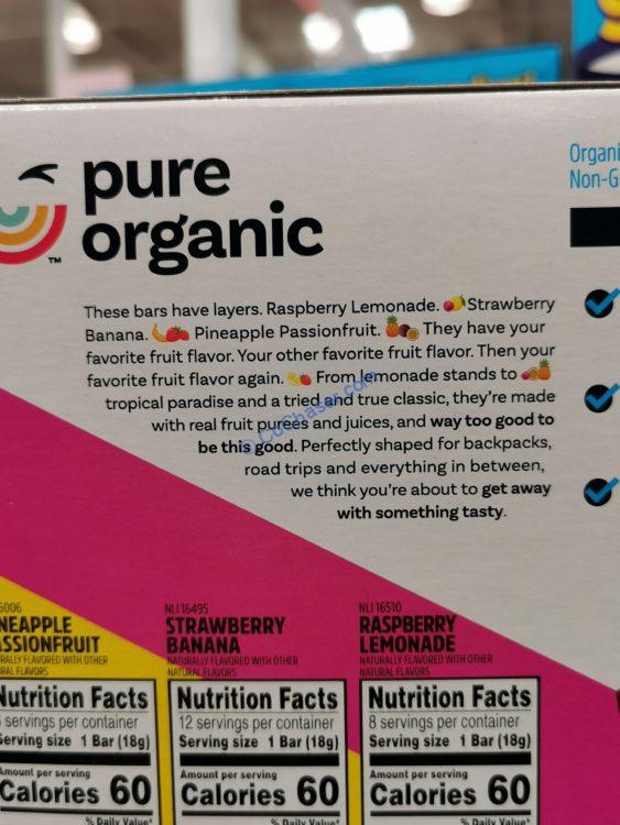 Pure Organic Layered Fruits Bars 28 Count Box CostcoChaser