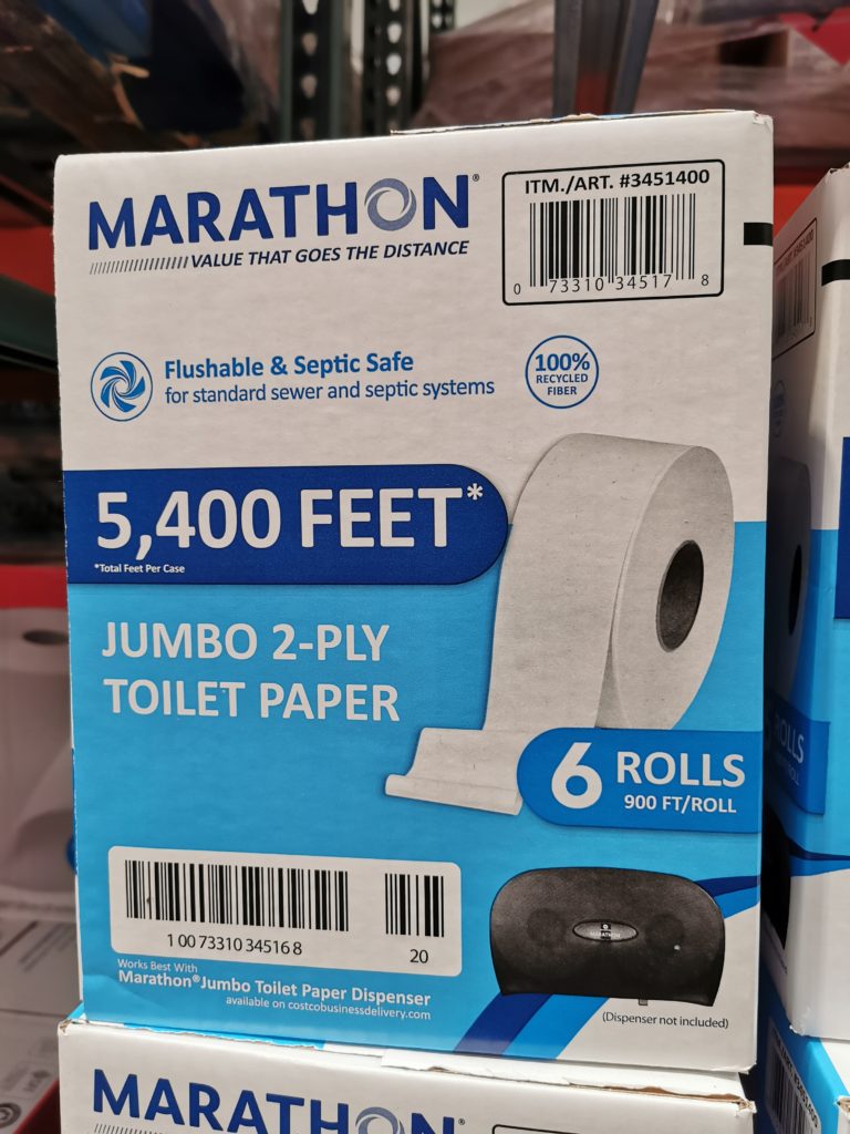 Marathon Giant Roll Bath Tissue, 2Ply, 6/900 ft Rolls CostcoChaser