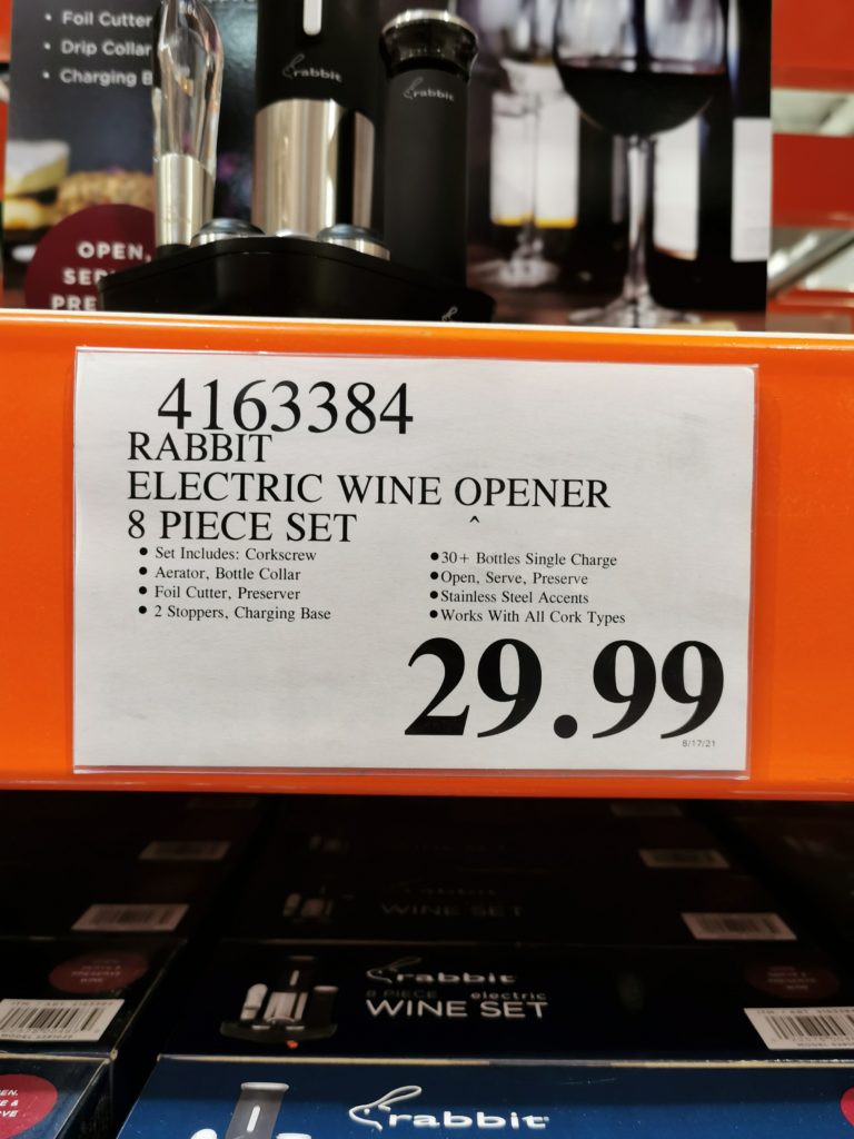 Costco4163384RabbitElectricWineOpener8PieceSettag CostcoChaser