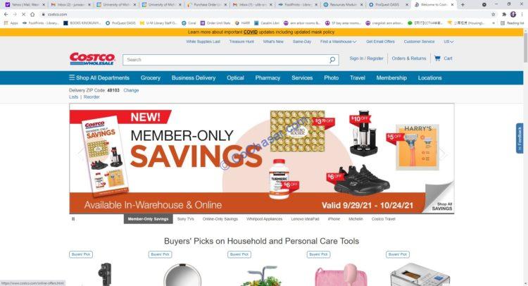 Costco Coupon Book: Sep. 29 – Oct .24, 2021