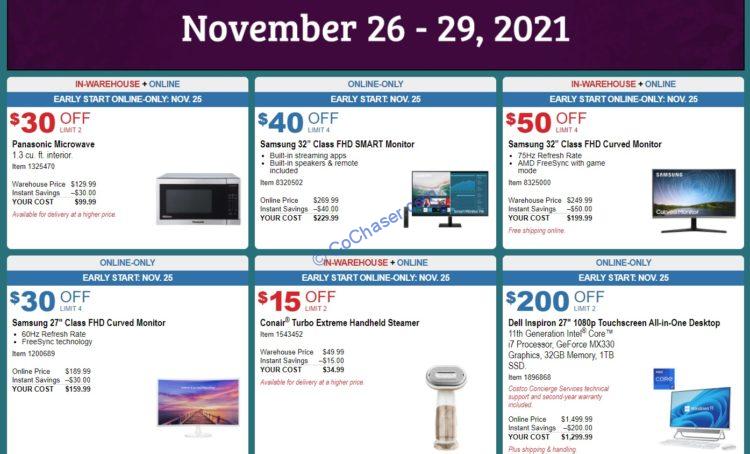 Costco Black Friday Weekend Savings 2021