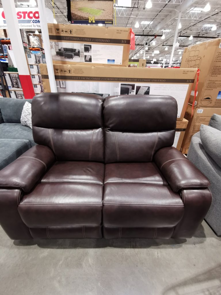 Costco1441838NorthridgeHomeFallonLeatherPowerRecliningLoveseat