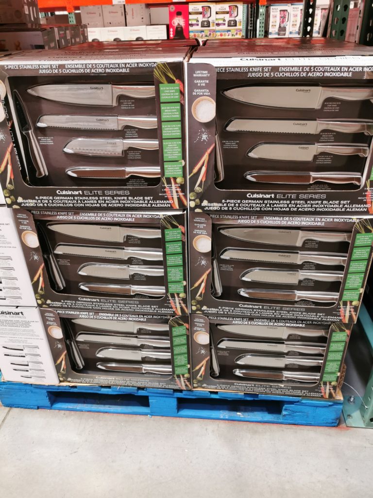 Costco1517819CuisinartEliteSeries5PieceStainlessSteelKnifeSet