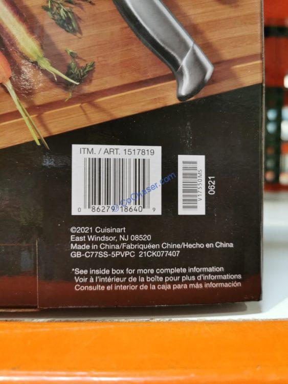Costco1517819CuisinartEliteSeries5PieceStainlessSteelKnifeSet