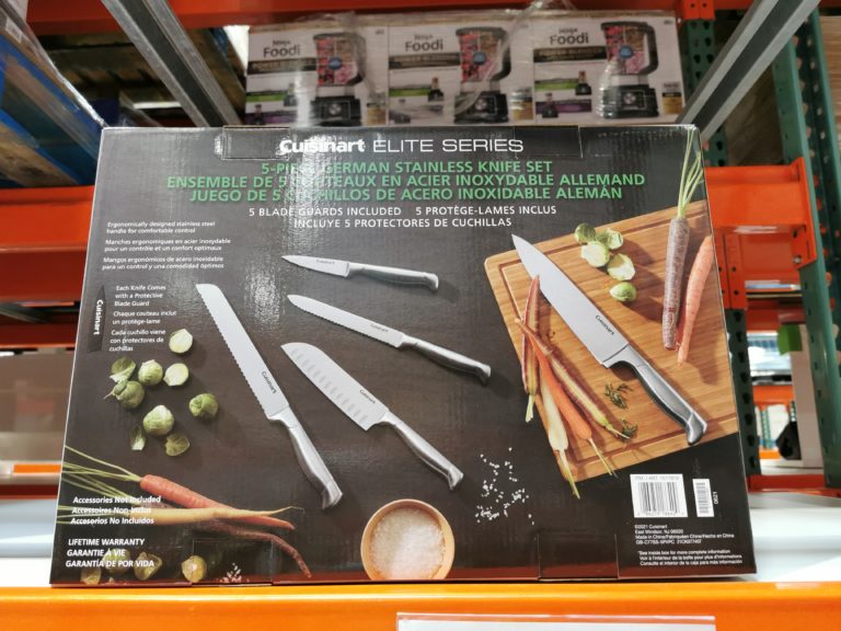 Costco1517819CuisinartEliteSeries5PieceStainlessSteelKnife