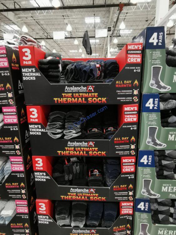 Costco1526077AvalancheMensUltimateThermalSockall CostcoChaser