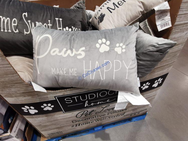 Studio Chic Pet Lovers Décor Pillow CostcoChaser