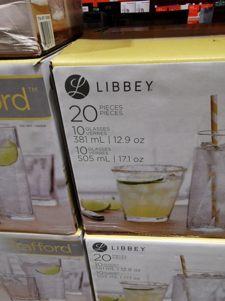 Costco1530208LibbeyGlassDrinkware20PCSet1 CostcoChaser