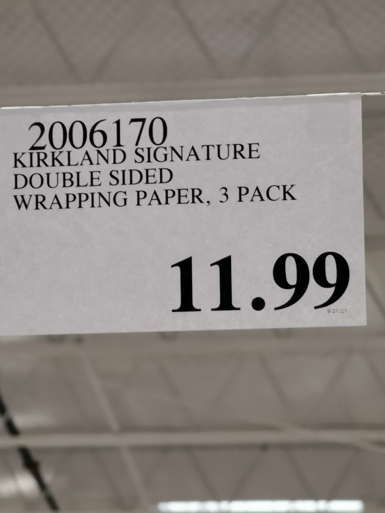 Costco2006170KirklandSignatureDoubleSidedWrappingPapertag CostcoChaser