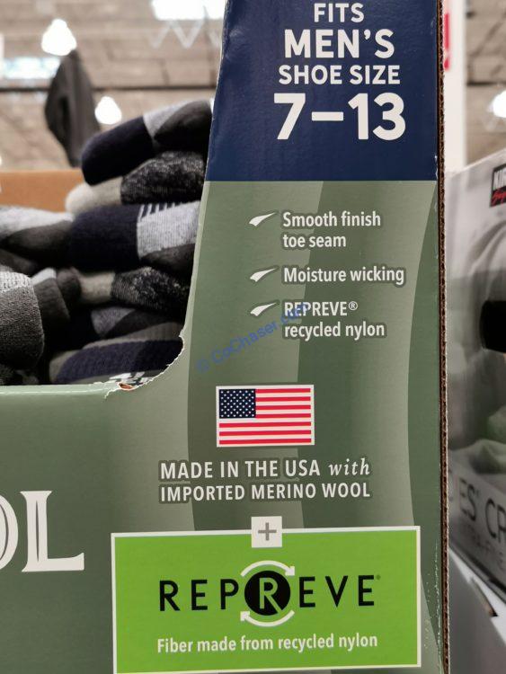 Costco7771320Kirkland SignatureMensWoolBlendSock CostcoChaser