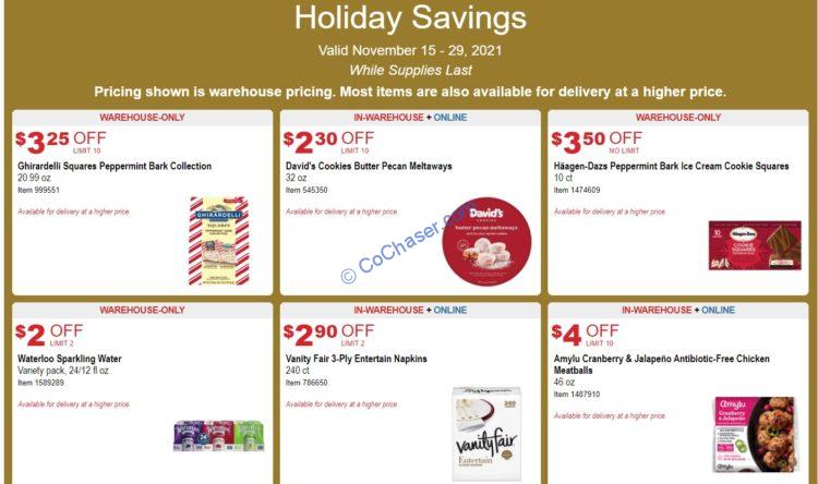 Costco Holiday Savings: November 15 - 29, 2021