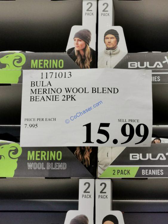 Costco1171013BulaMerinoWoolBlendBeanietag CostcoChaser