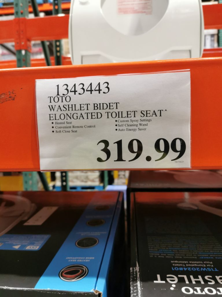 Costco1343443TotoWashletBidetElongatedToiletSeattag CostcoChaser