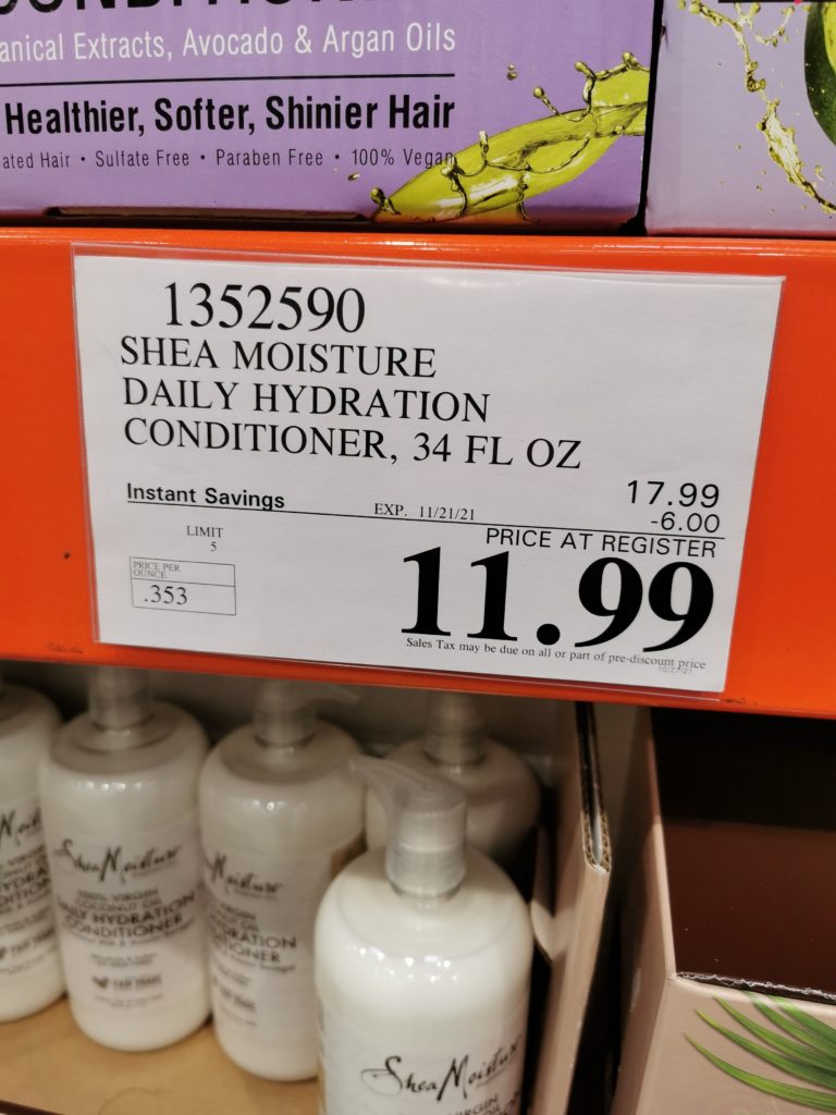 Costco13525751352590SheaMoistureDailyHydrationShampoo