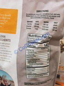 Costco-1380620-One-Degree-Foods-Organic-GF-Rolled-Oats-chart