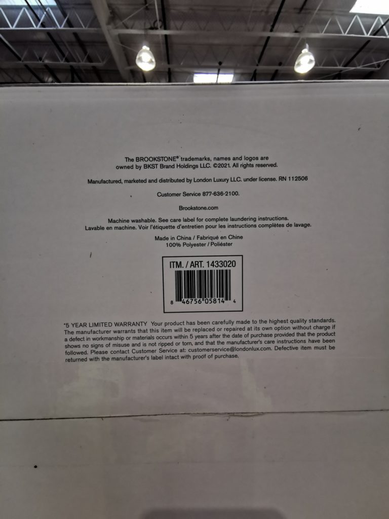 Costco14330301433020BrookstoneHeatedBlanketbar CostcoChaser