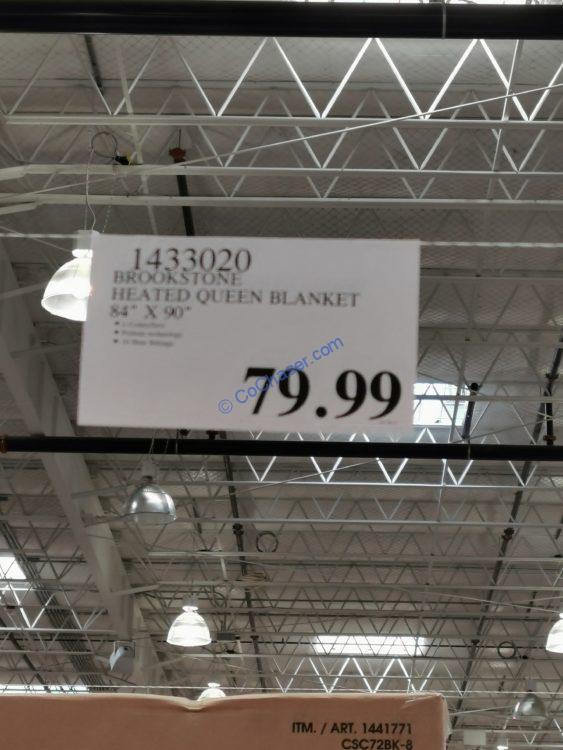 Costco14330301433020BrookstoneHeatedBlankettag CostcoChaser