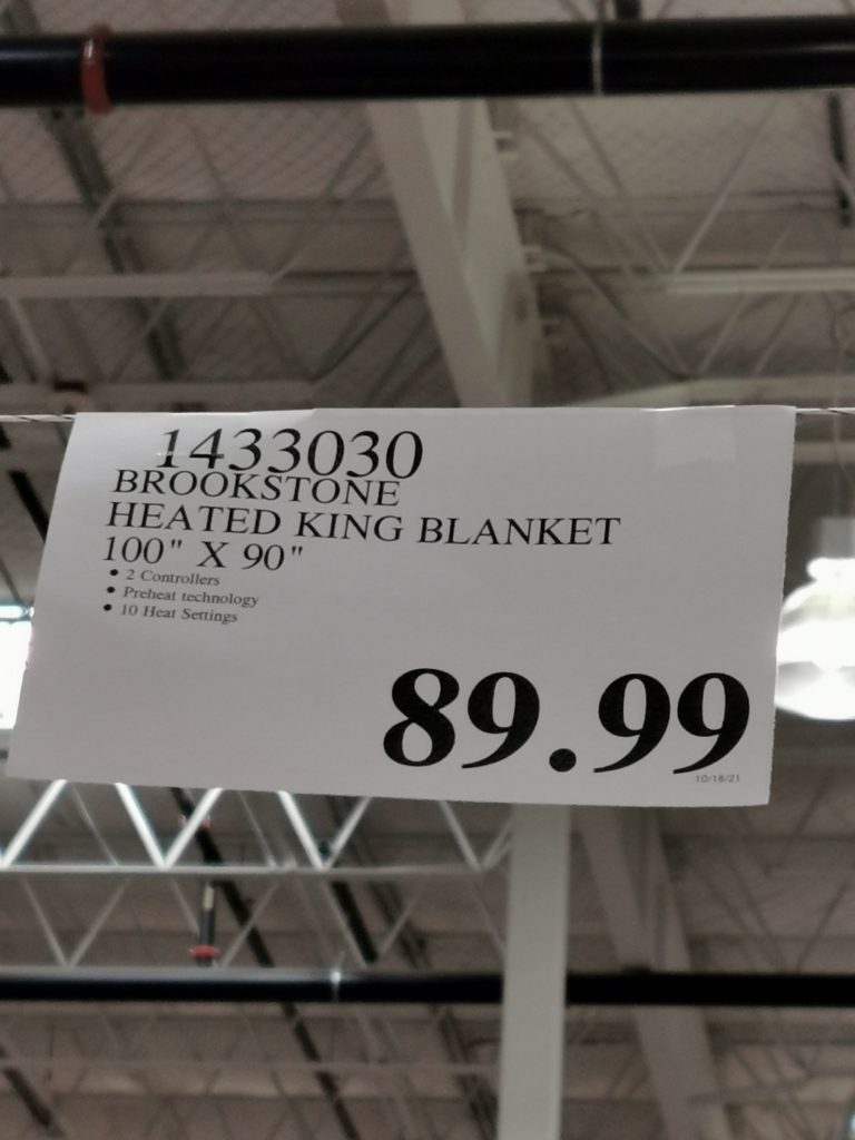 Costco14330301433020BrookstoneHeatedBlankettag1 CostcoChaser