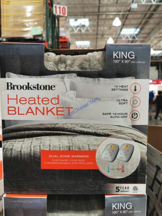 Brookstone Heated King Blanket 100” x 90”