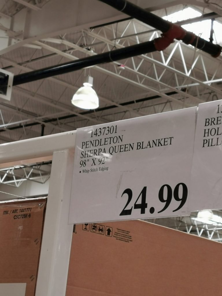 Costco1437301PendletonSherpaFleeceQueenBlankettag CostcoChaser