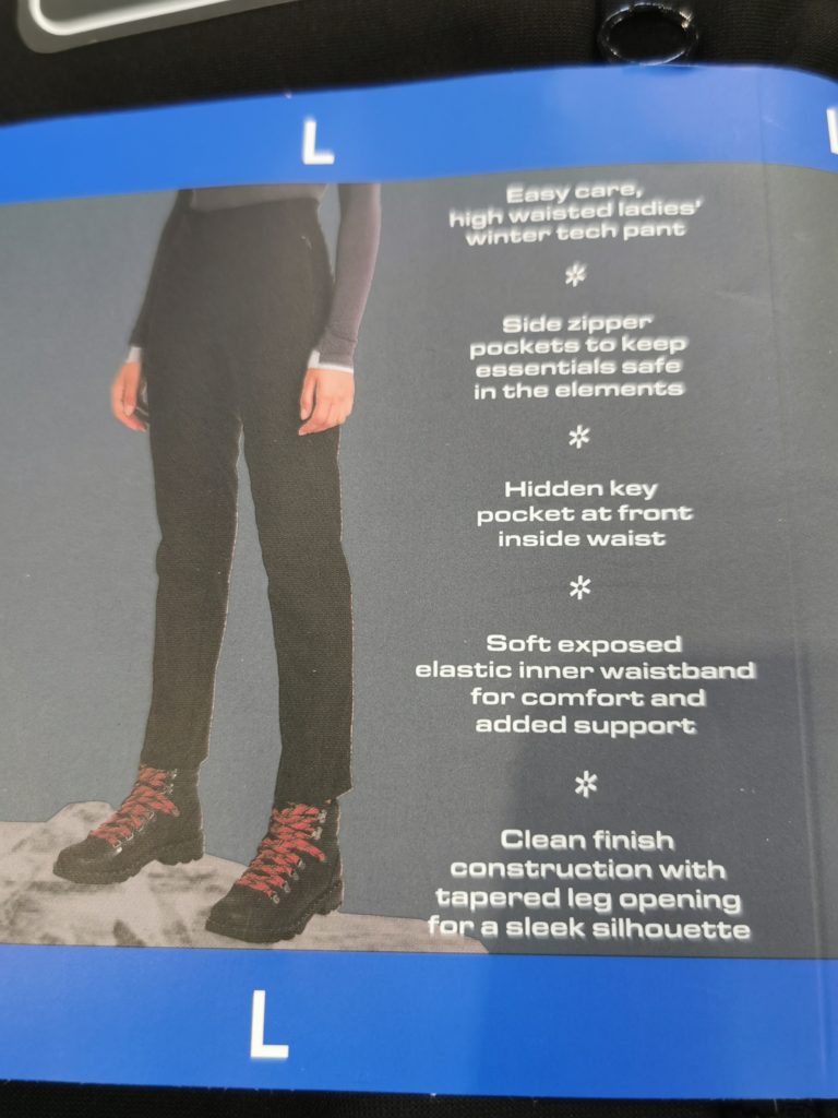 Costco1438450HFXLadiesWinterTechPant CostcoChaser