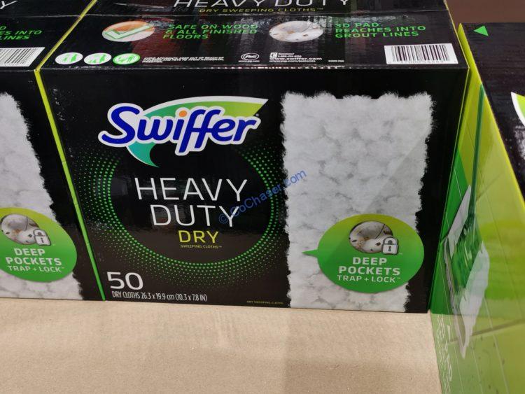 Swiffer Heavy Duty Sweeper Dry 50 Count Package