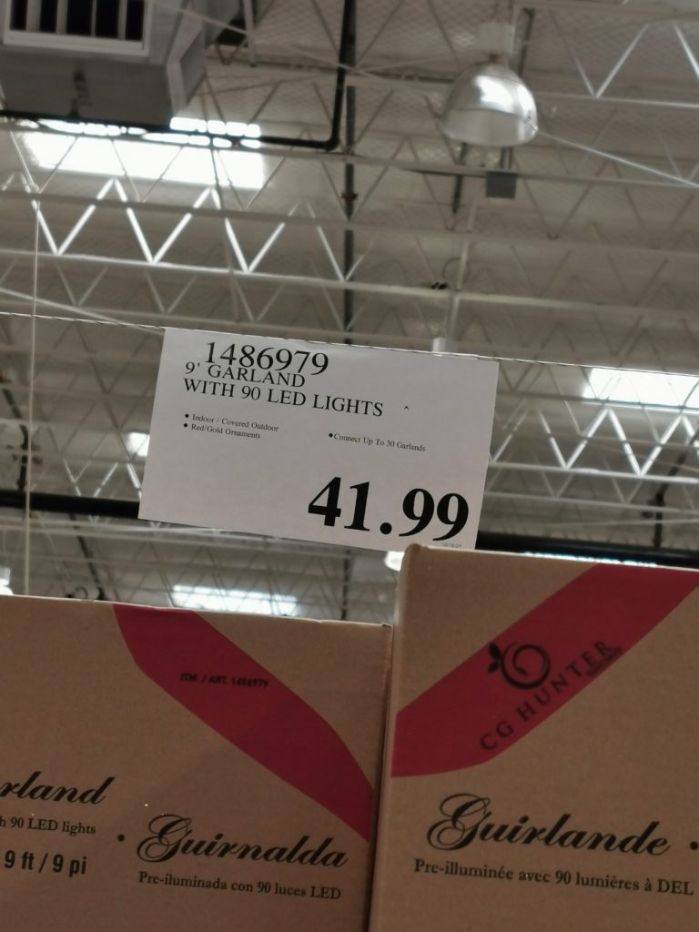 Costco14869799Garlandwith90LEDLightstag CostcoChaser