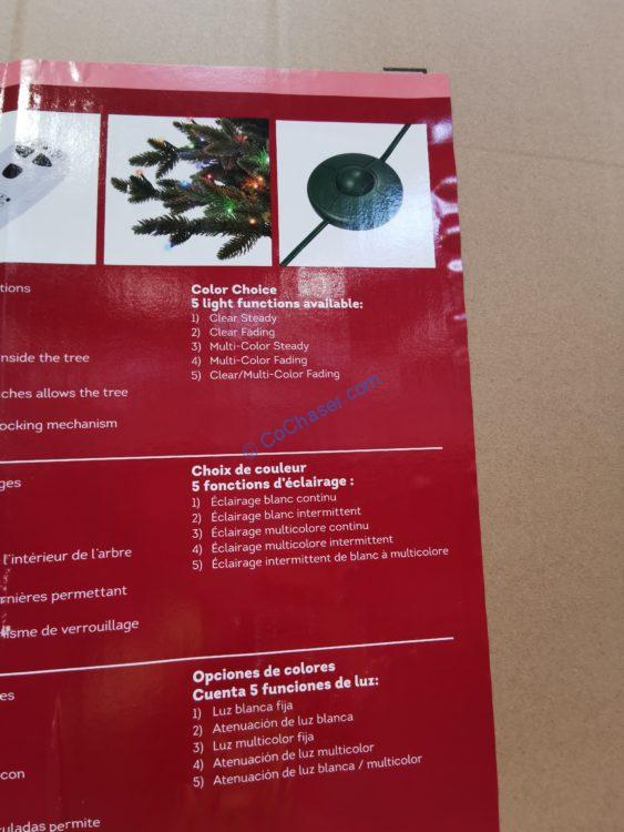 Costco14870147.5PreLitRadiantMicroLEDArtificialChristmasTree4
