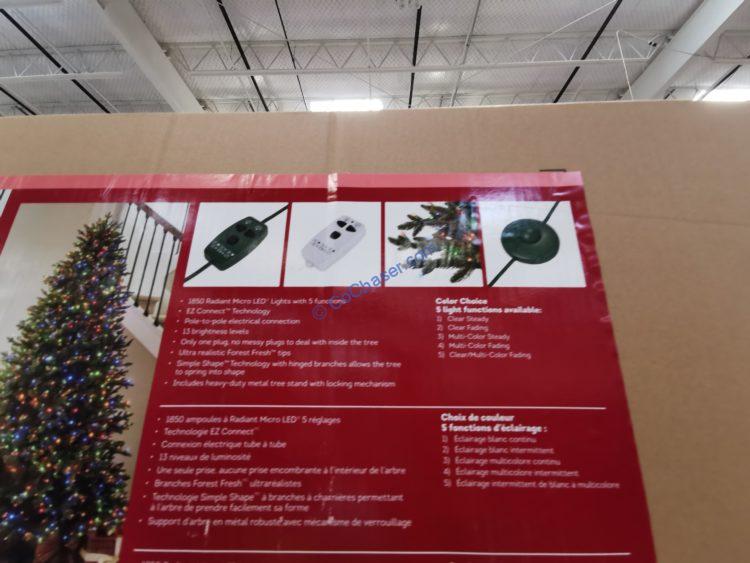 7.5′ PreLit Radiant Micro LED Artificial Christmas Tree CostcoChaser