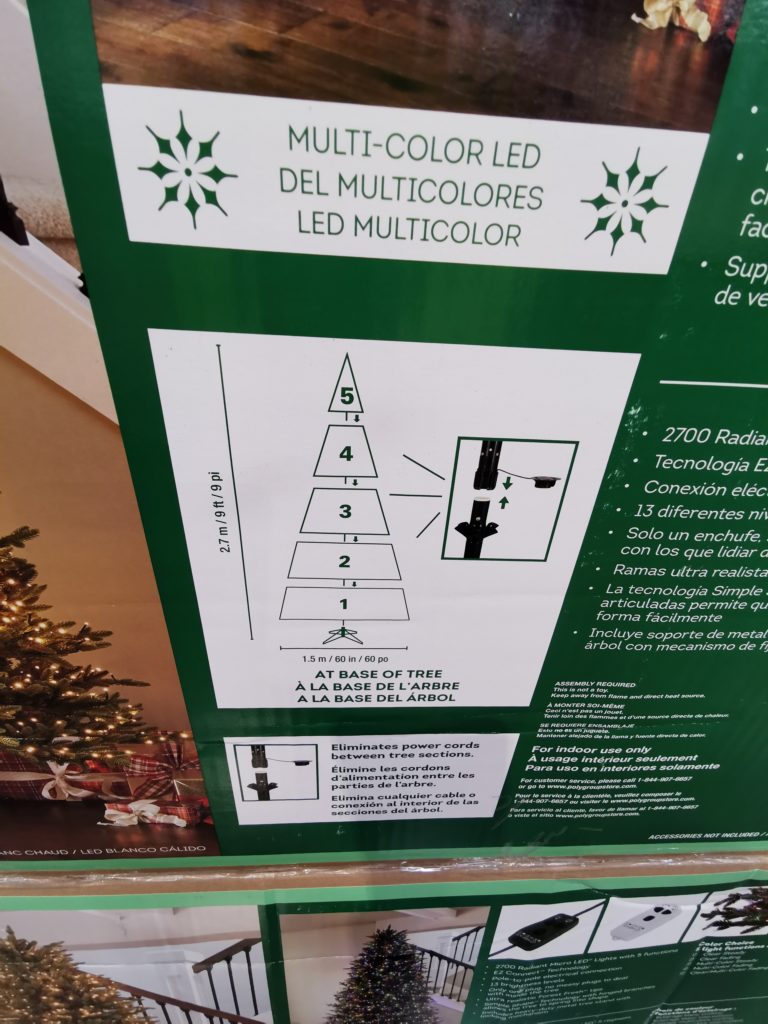 Costco14870319PreLitRadiantMicroLEDArtificialChristmasTree