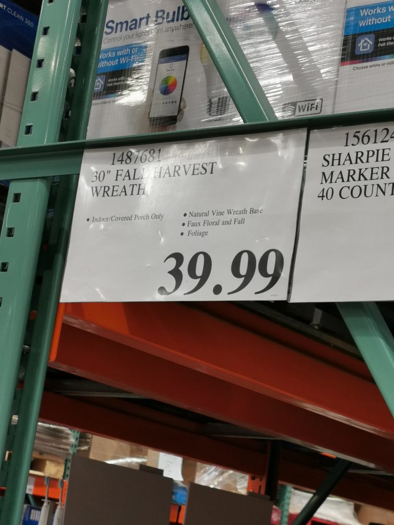 Costco148768130FallHarvestWreathtag CostcoChaser